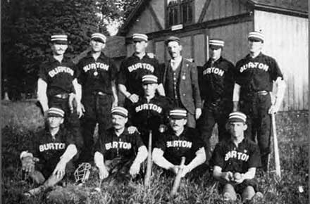The Burton Athletic Club Baseball Nine. September 4, 1897